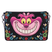 Handbag with a cartoon character design on a black background