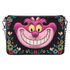 Handbag with a cartoon character design on a black background