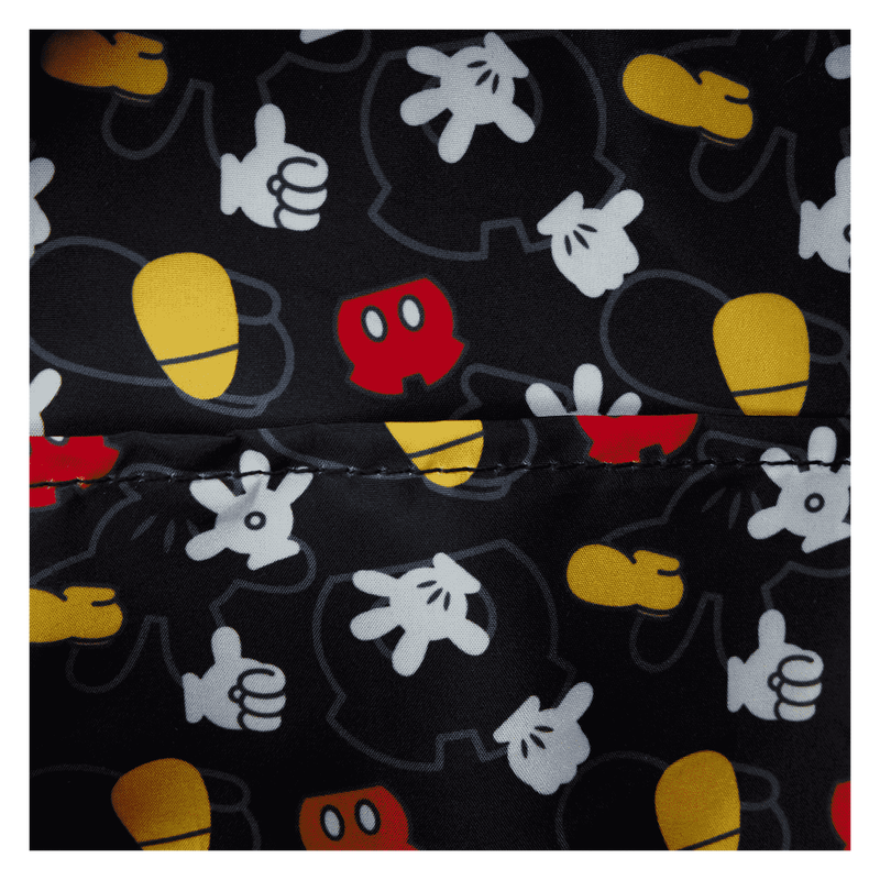 Corduroy Mickey Mouse cosplay Loungefly mini backpack with iconic character-inspired look