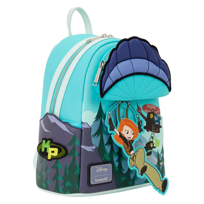 character loungefly mini backpack Disney Kim Possible Paragliding the Pizza Planet Alien (Toy Story) and Mei in her red panda form (Turning Red) Loungefly Alice in Wonderland Mini