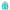 Turquoise backpack with white straps on a white background