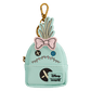 Mini backpack keychain charm with colorful Lilo & Stitch graphics

