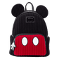 Loungefly Disney mini backpack styled like Mickey Mouse with corduroy plush finish