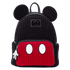 Loungefly Disney mini backpack styled like Mickey Mouse with corduroy plush finish
