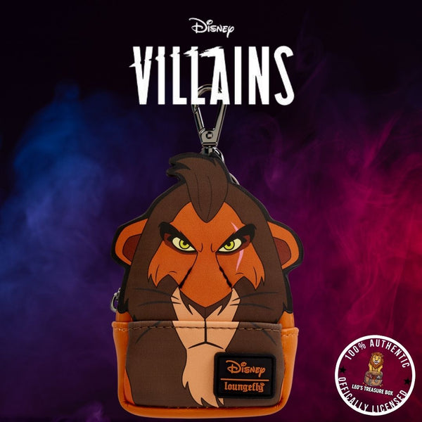 Loungefly Disney Villains Scar Mini-Backpack Keychain Charm