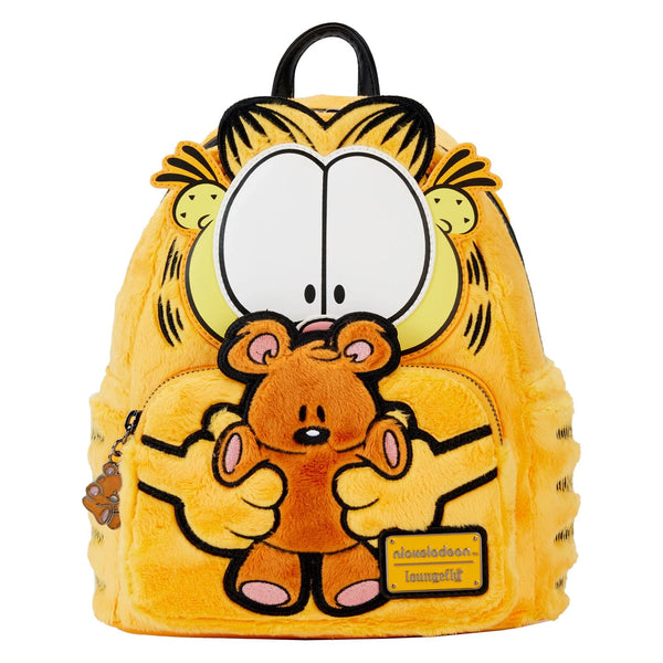 Plush backpack with cartoon character on a white background