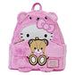 Plush Loungefly mini backpack featuring Hello Kitty in a teddy bear costume

