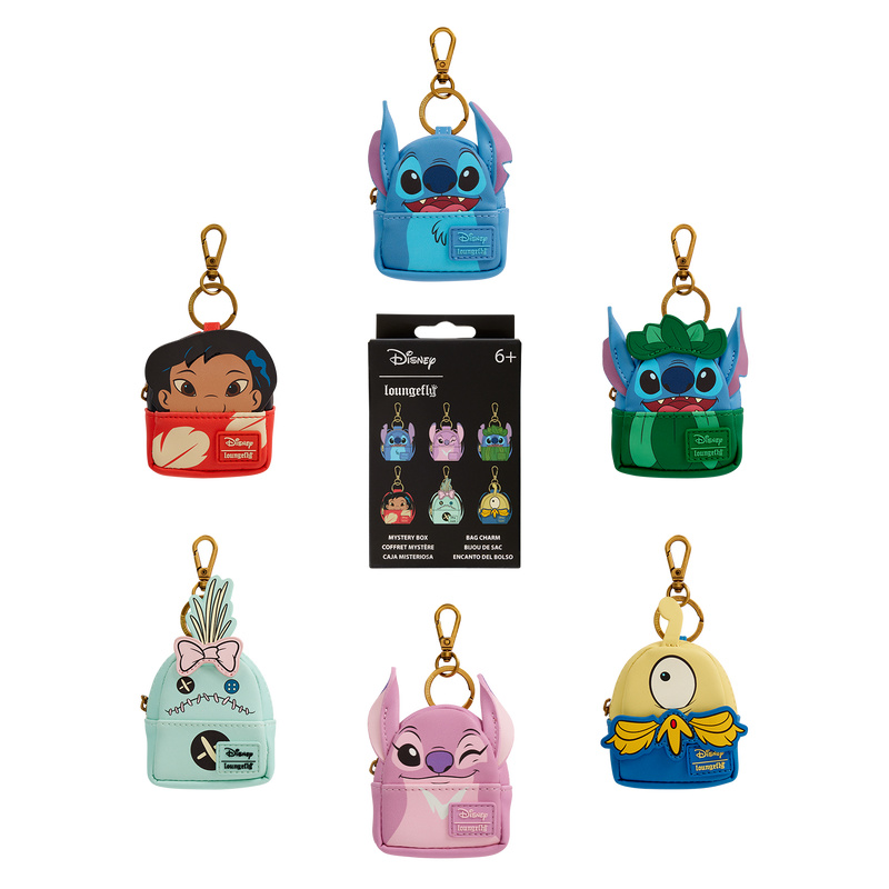 Mystery mini backpack keychain charm featuring Disney’s Lilo & Stitch


