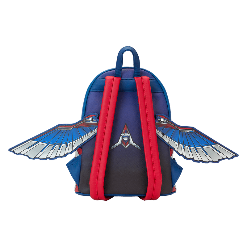 Loungefly Marvel Captain America mini backpack with patriotic shield emblem

