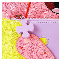 Nickelodeon Patrick Star Cosplay Mini Backpack with shimmering sequins, Loungefly collectible bag
