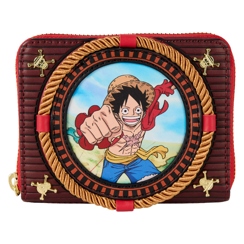 Loungefly zip-around wallet featuring Monkey D. Luffy from One Piece

