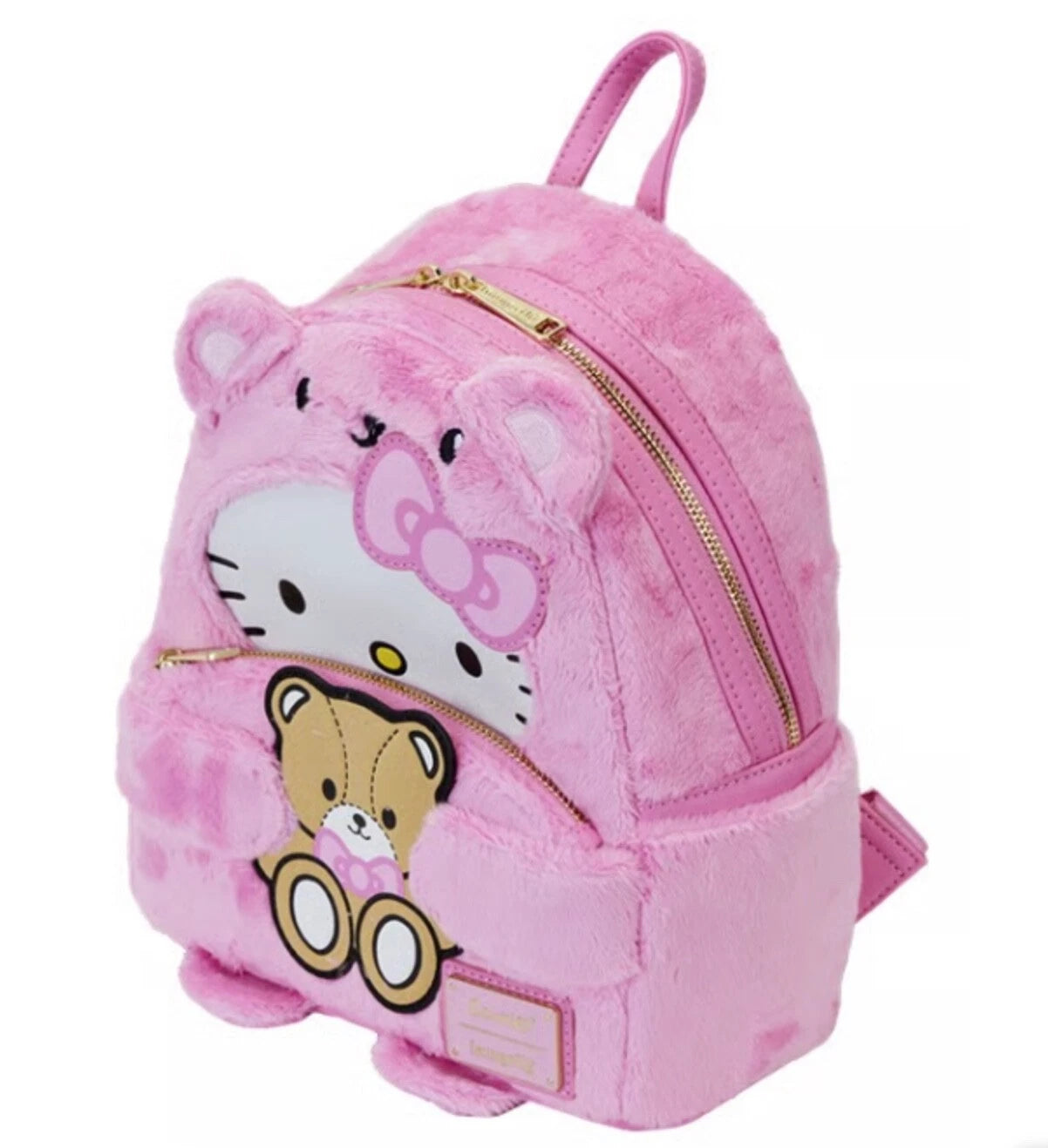 Loungefly Hello Kitty backpack styled as a soft teddy bear

