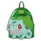 Plush Loungefly mini backpack styled as Bulbasaur from Pokémon

