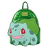 Plush Loungefly mini backpack styled as Bulbasaur from Pokémon

