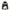 Black sequined backpack with cartoon character design on a white background