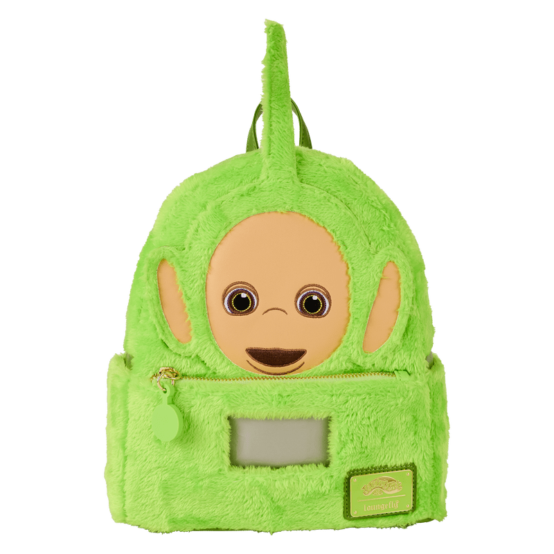 Loungefly Teletubbies Dipsy plush cosplay mini backpack with light up antenna feature