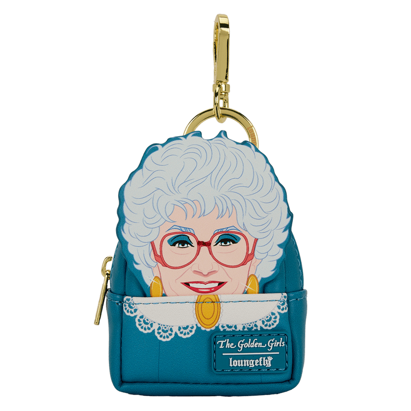 Keychain with a character from 'The Golden Girls' on a white background
