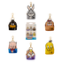 Collection of Looney Tunes character keychains on a white background