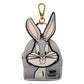 Keychain with cartoon character face on a white background