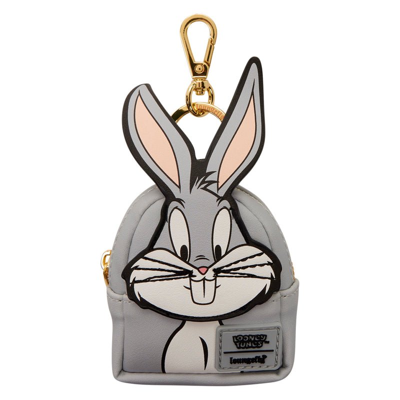 Keychain with cartoon character face on a white background