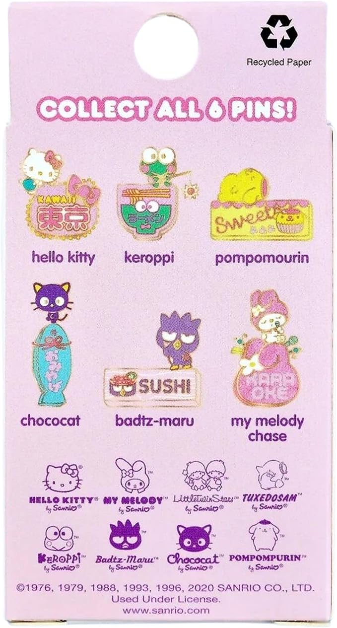 Loungefly x Hello Sanrio Kawaii Blind Box Enamel Pins - Leo's Treasure Box