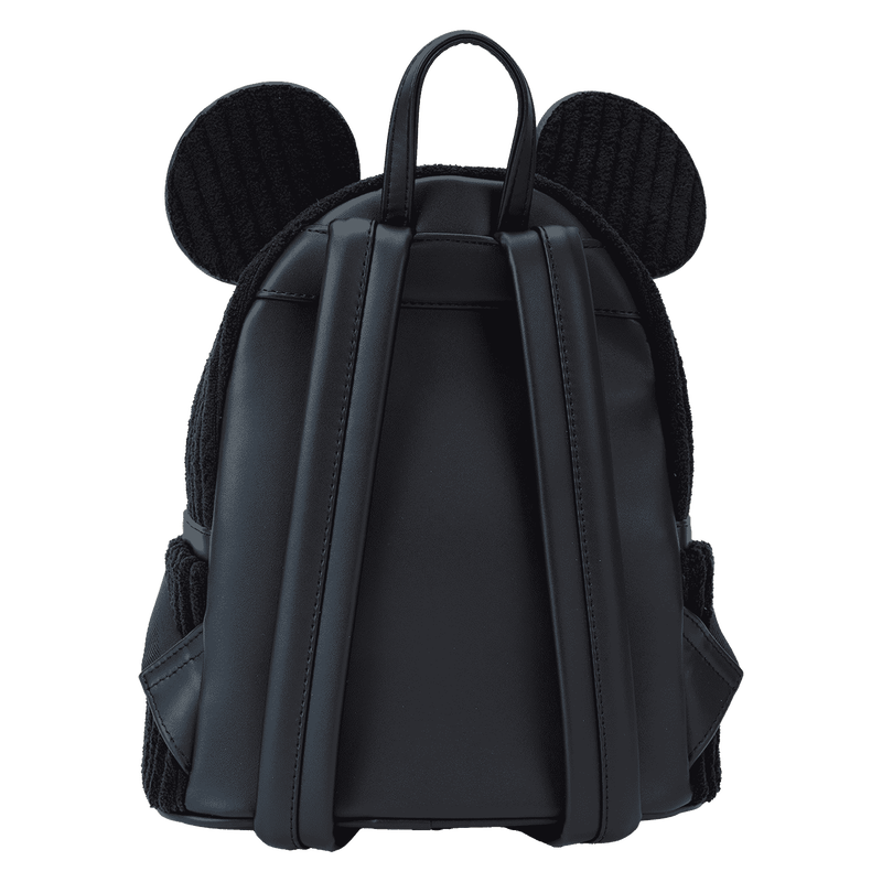 Loungefly exclusive Mickey Mouse plush backpack designed with soft textured details
