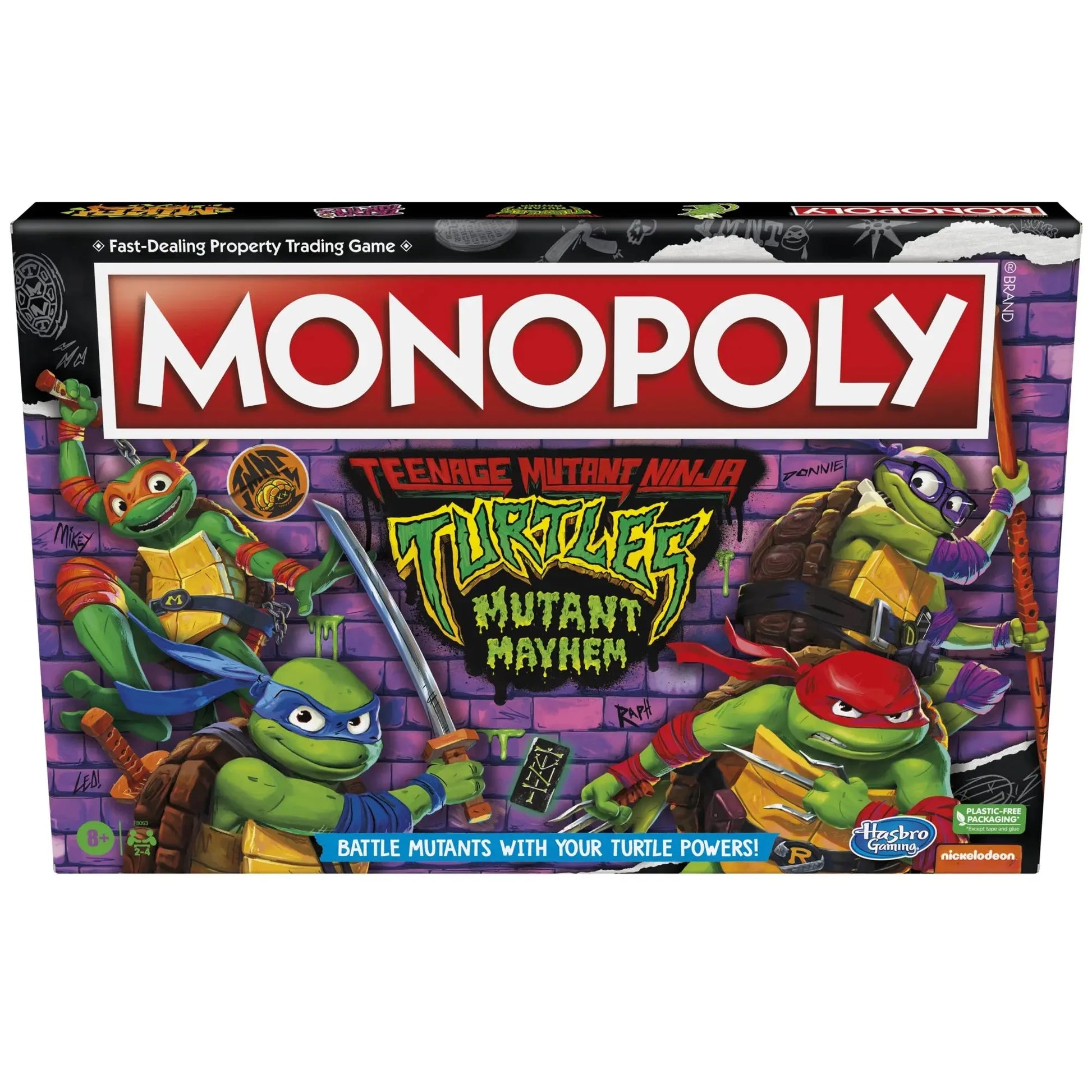Monopoly Teenage Mutant Ninja Turtles: Mutant Mayhem Edition Board Game Leo's Treasure Box
