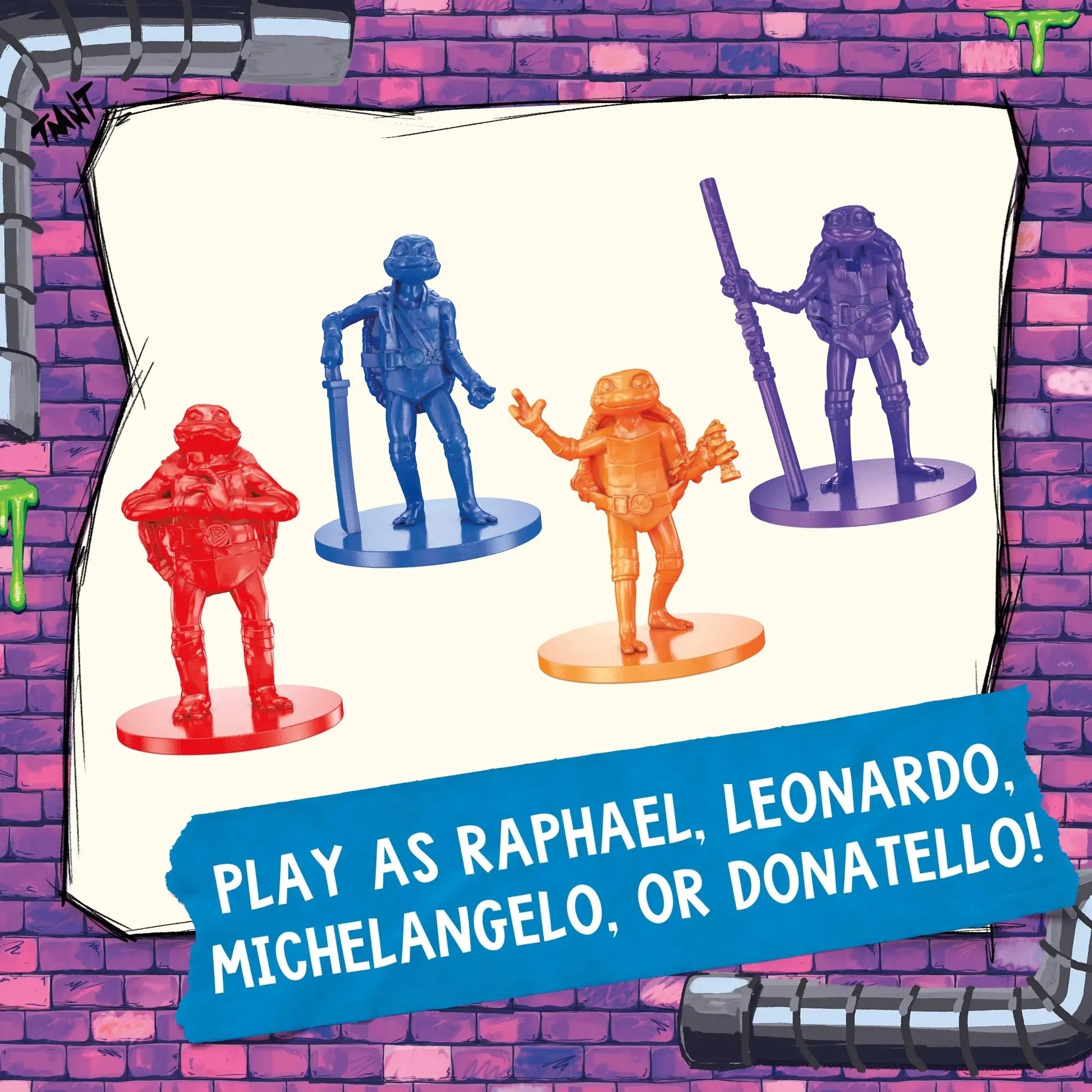 Monopoly Teenage Mutant Ninja Turtles: Mutant Mayhem Edition Board Game Leo's Treasure Box