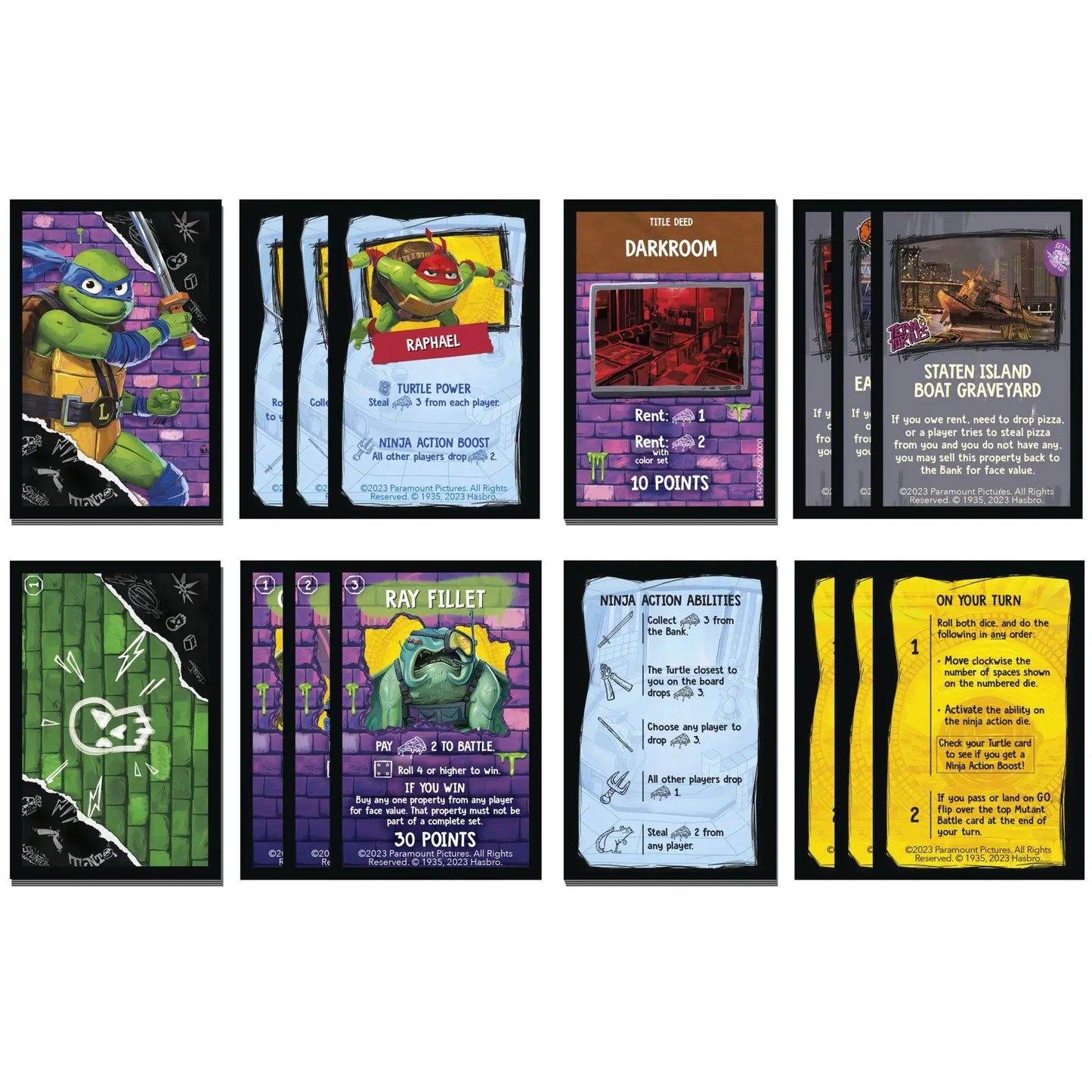 Monopoly Teenage Mutant Ninja Turtles: Mutant Mayhem Edition Board Game Leo's Treasure Box