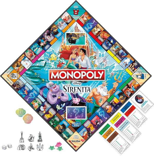 Monopoly: Disney's The Little Mermaid Edition Board - Leo's Treasure Box