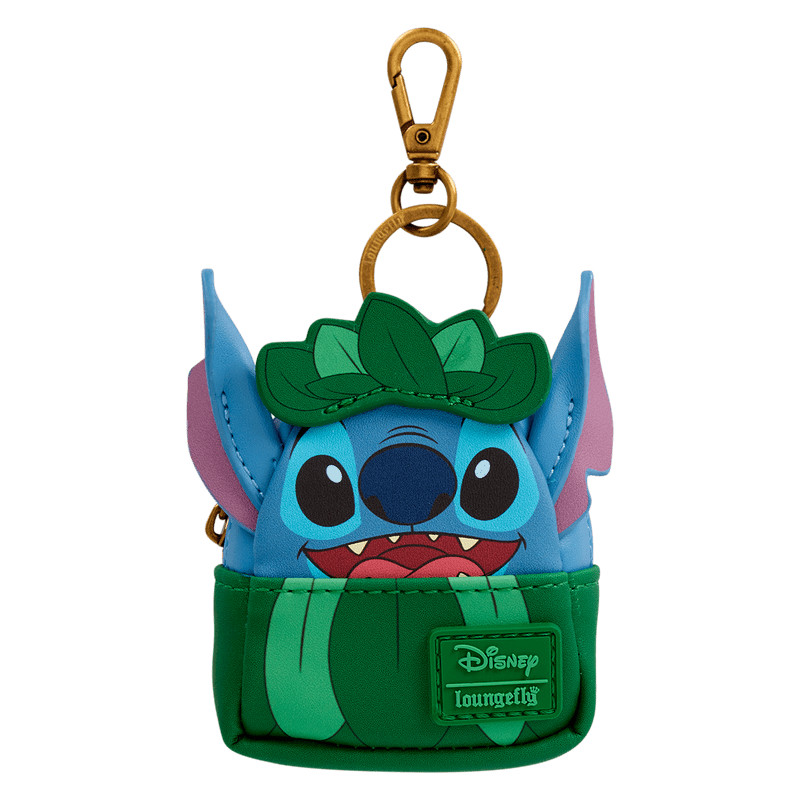 Small Loungefly backpack keychain charm inspired by Lilo & Stitch characters

