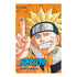 Naruto 3-in-1 manga volume cover featuring Naruto Uzumaki making the Rasengan gesture against an orange background.