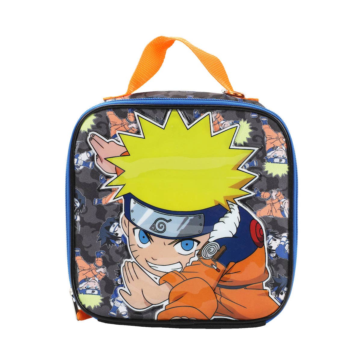Lunch bag with anime character design on a white background