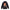 Black hoodie with orange character design on the back against a white background