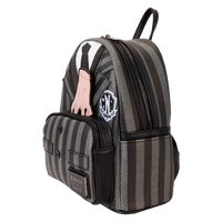 Exclusive Wednesday Nevermore Academy cosplay backpack featuring uniform-inspired details