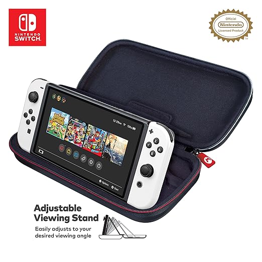 Nintendo Switch carrying case decorated with Mario Kart 8 graphics

