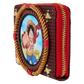 One Piece-themed wallet with Luffy character design and secure zipper closure

