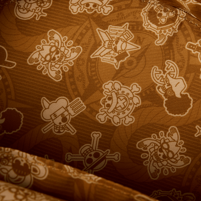 Figural mini backpack styled after the One Piece pirate compass by Loungefly

