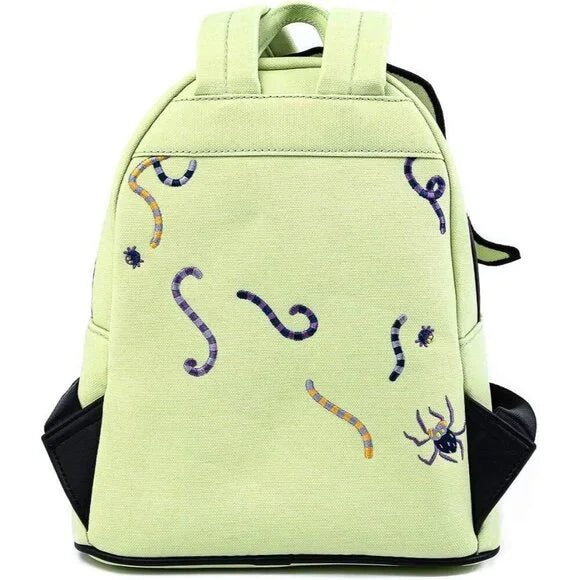 Mini backpack showcasing Oogie Boogie from The Nightmare Before Christmas with bugs

