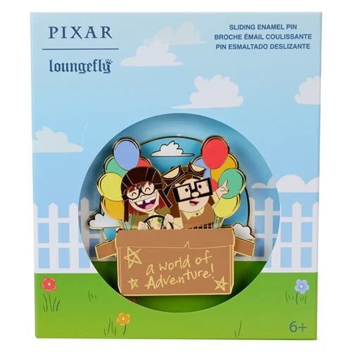 Pixar Up 15th Anniversary Spirit of Adventure 3-Inch Collector Box Pin - Leo's Treasure Box