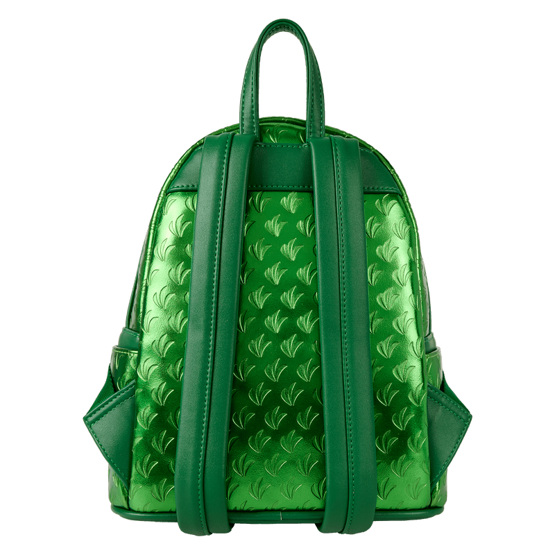 Loungefly Bulbasaur character mini backpack with vibrant green design

