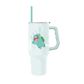 Tumbler with a cartoon character on a white background