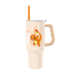 Travel mug with a cartoon character on a white background