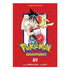 Pokémon Adventures book cover with character on red background