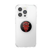 Phone case with a Darth Maul mask design on a white background