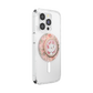 Phone case with camouflage pattern on a light gray background