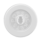 A white plastic replacement cap for a PopSocket drink straw, featuring a central cutout and embossed brand lettering.