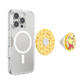 Phone case with magnetic and two pop sockets on a white background