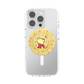 Phone case with a cartoon character on a white background