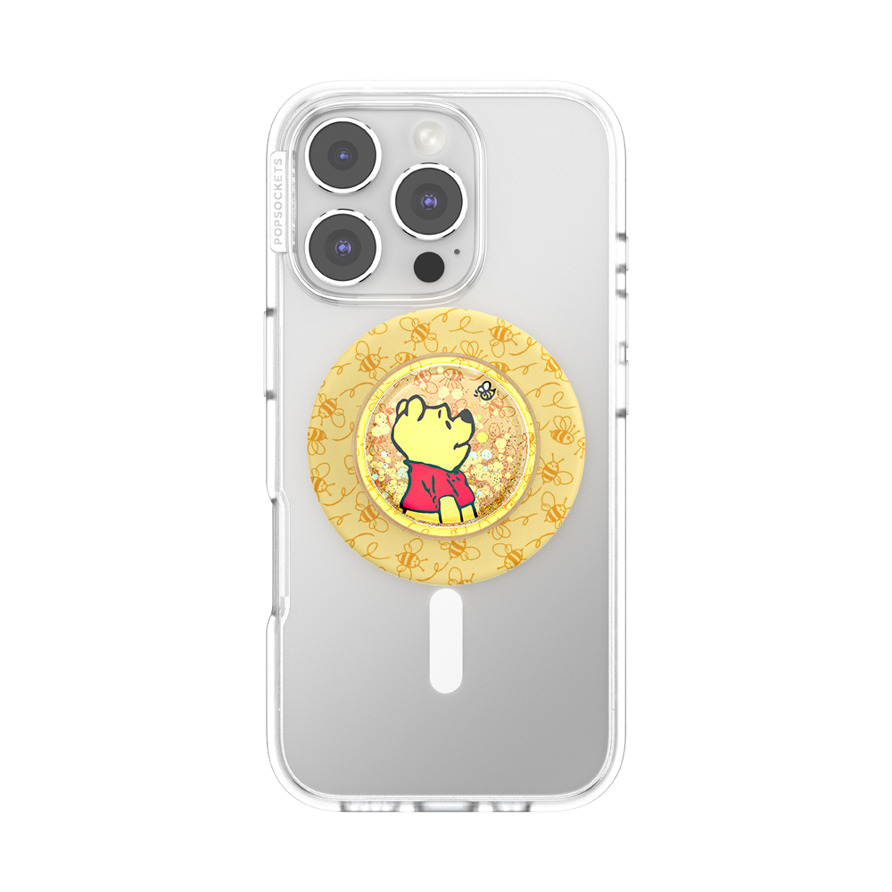 Phone case with a cartoon character on a white background